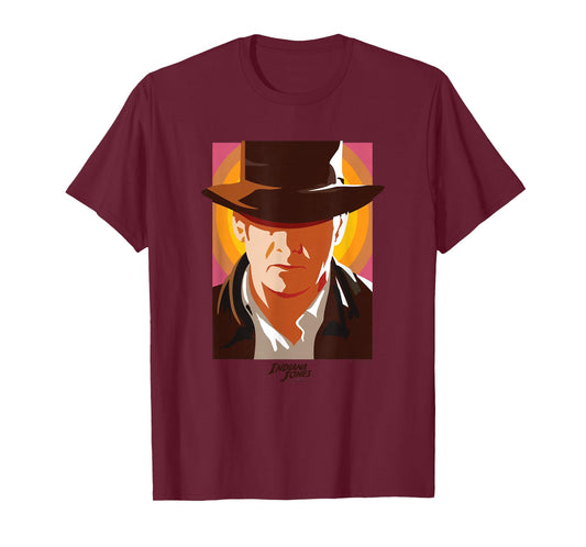 Indiana Jones and The Dial of Destiny Big Face Portrait T-Shirt