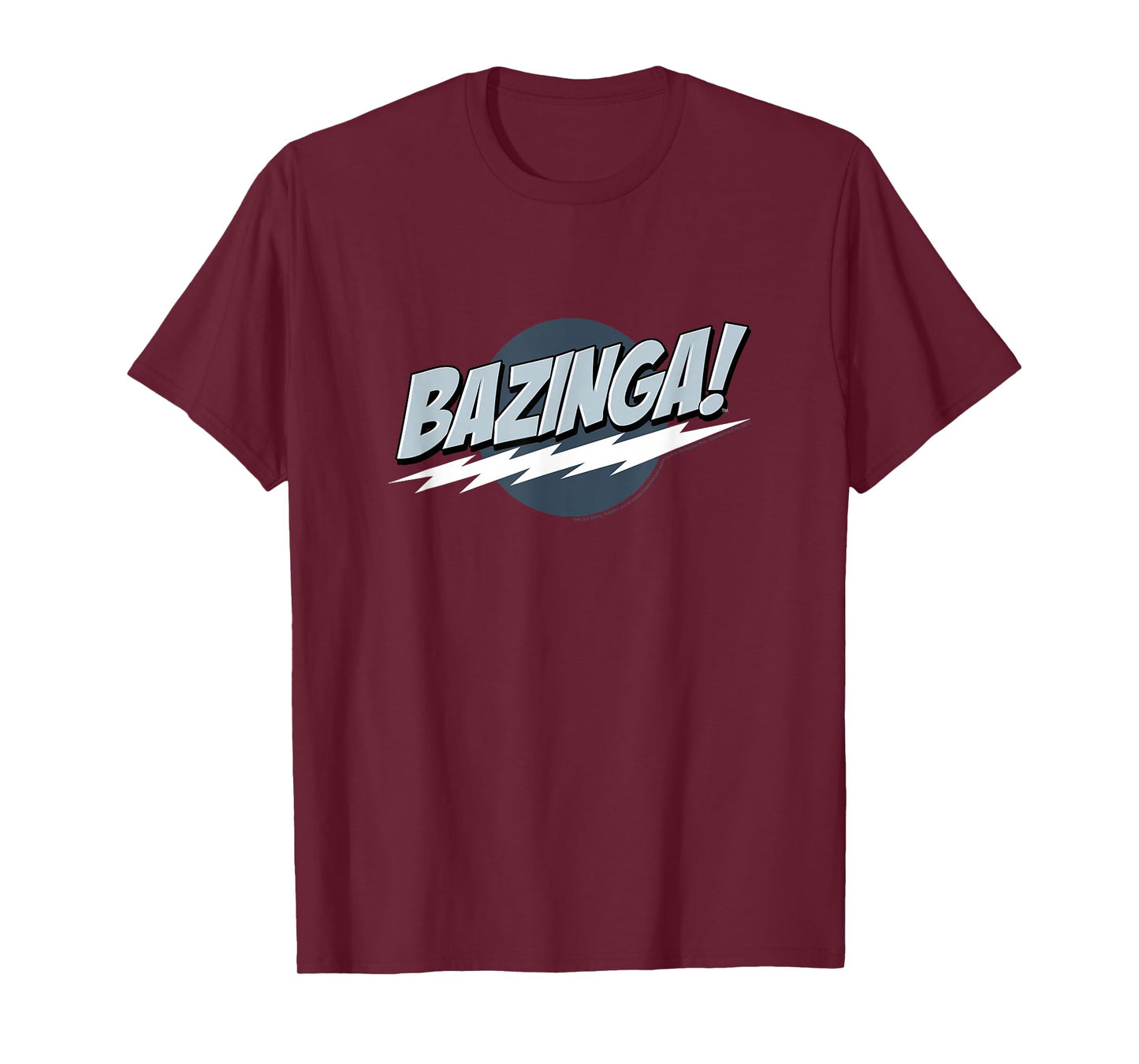 The Big Bang Theory Bazinga Cool Tones Logo TV Show T-Shirt