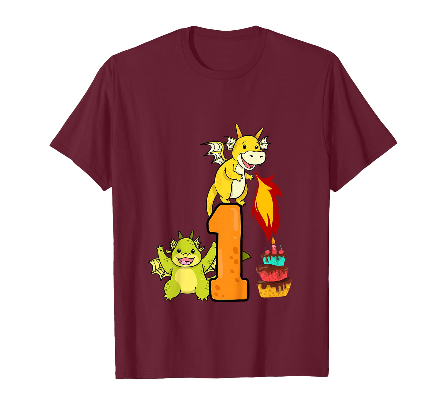 1st Birthday Boy Girl Dragon Outfit T-Shirt