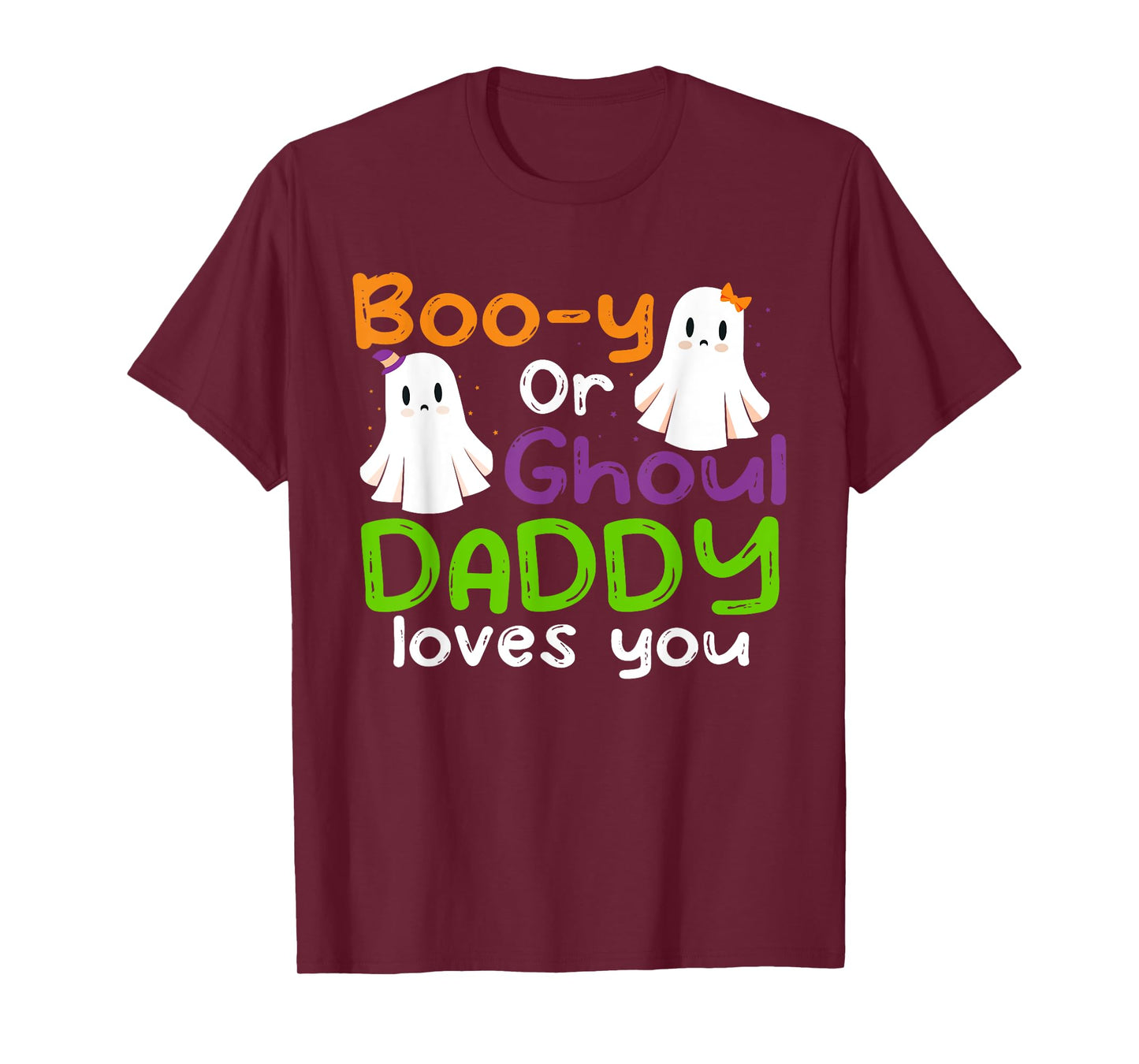 Halloween Booy Or Ghoul Daddy Gender Reveal baby shower T-Shirt