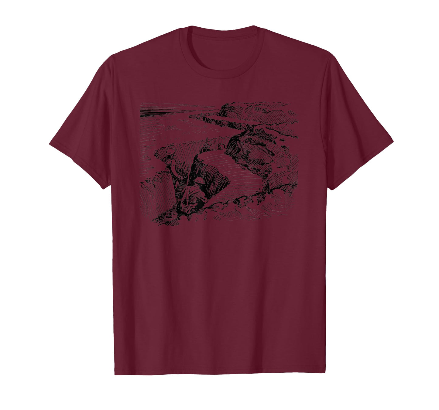 Entrenchment Trench Warfare T-Shirt-Vintage WWI WWII Shirts T-Shirt