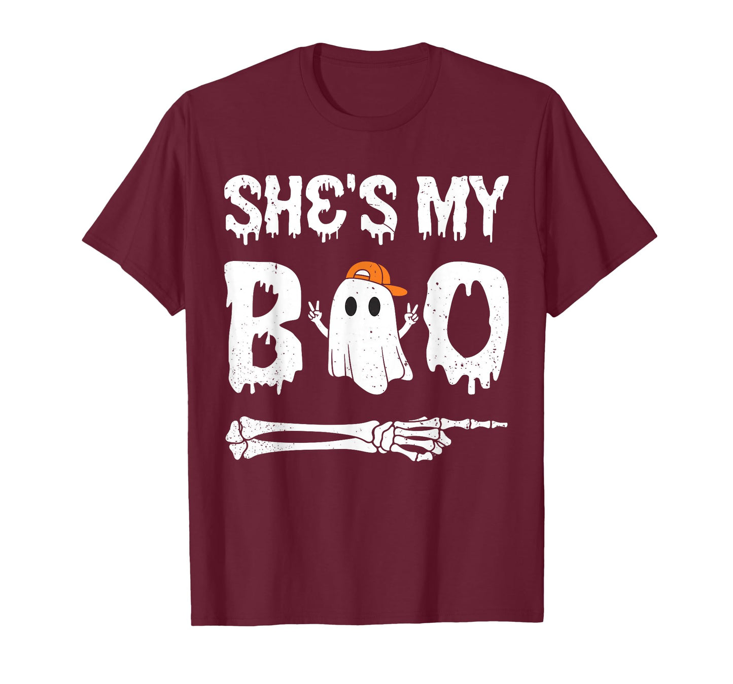She's My Boo Matching Halloween Pajama Couples He's My Boo T-Shirt
