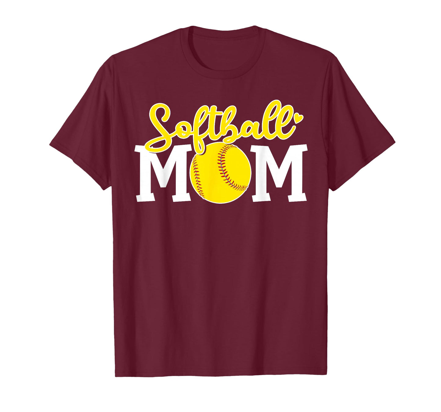 Softball Mom Cute For Mother Love Softball T-Shirt