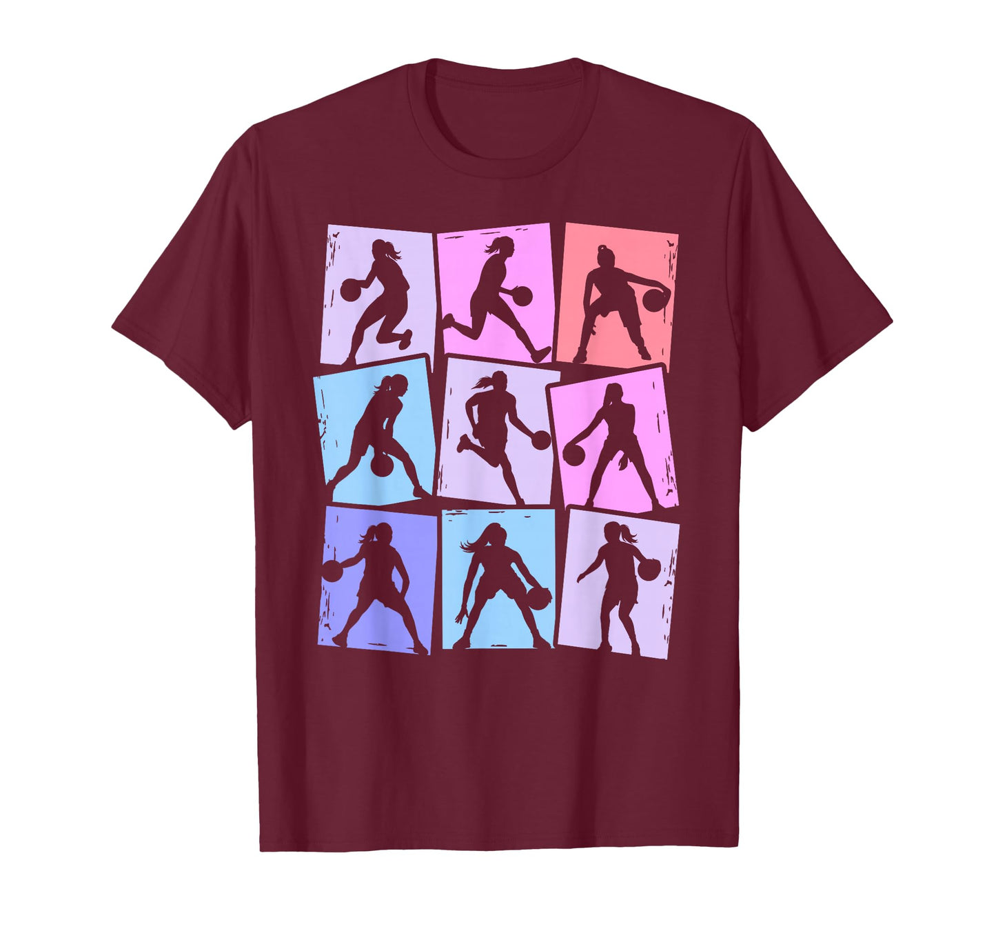 Basketball Player Kids Women Girls T-Shirt
