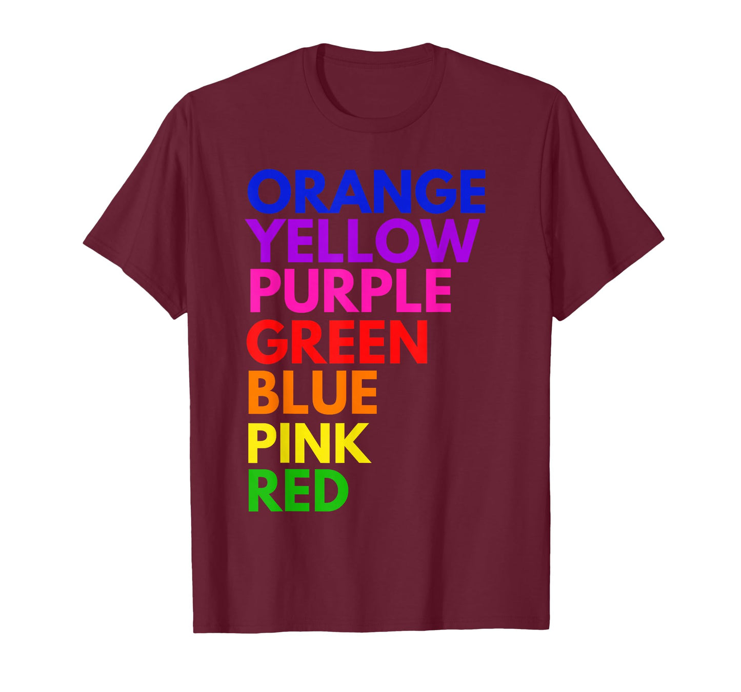 Color Rainbow Optical Illusion Funny Color Illusion T-Shirt