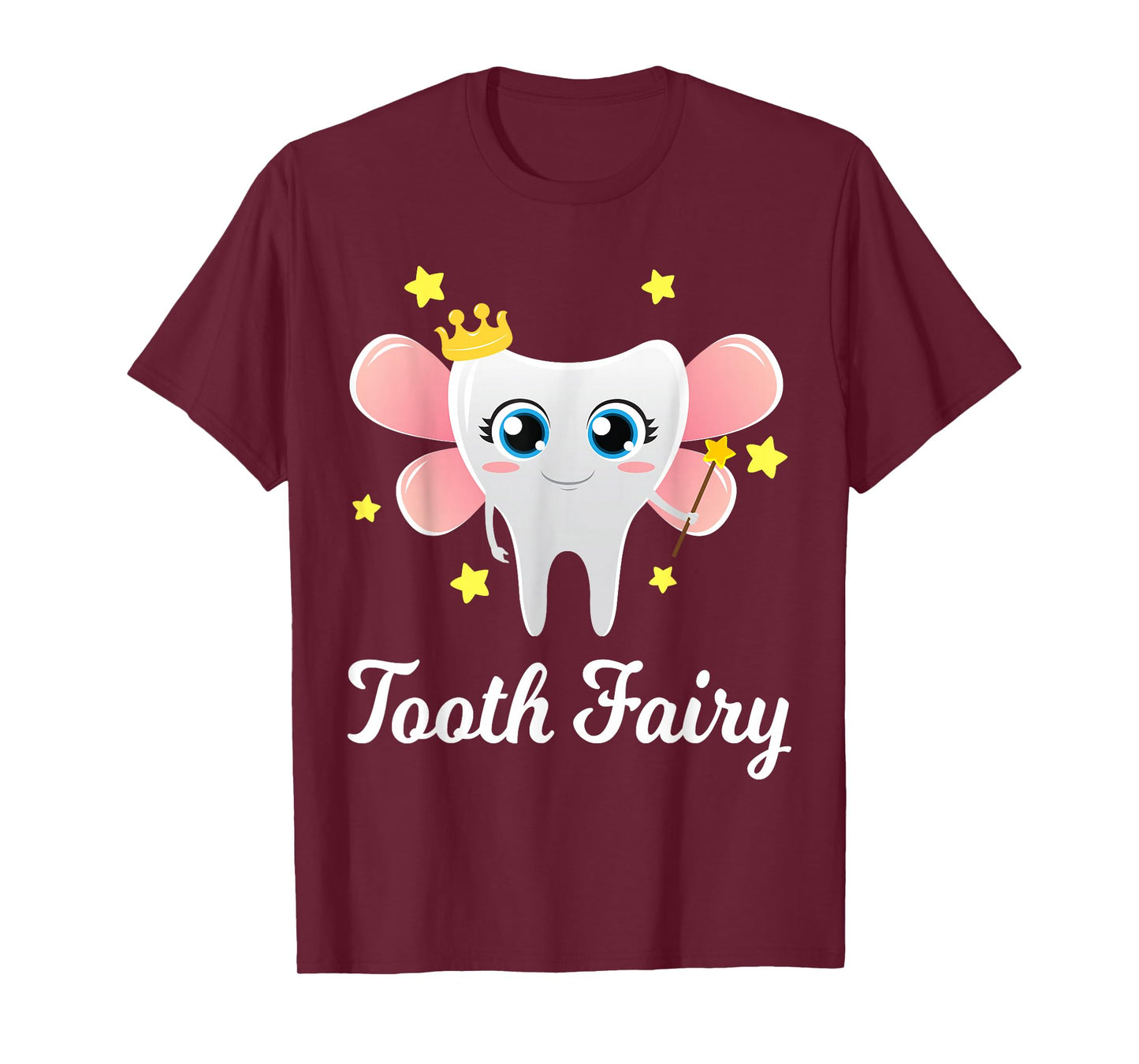 Tooth Fairy Shirt Funny Halloween Costume Gift Dentist Girl T-Shirt