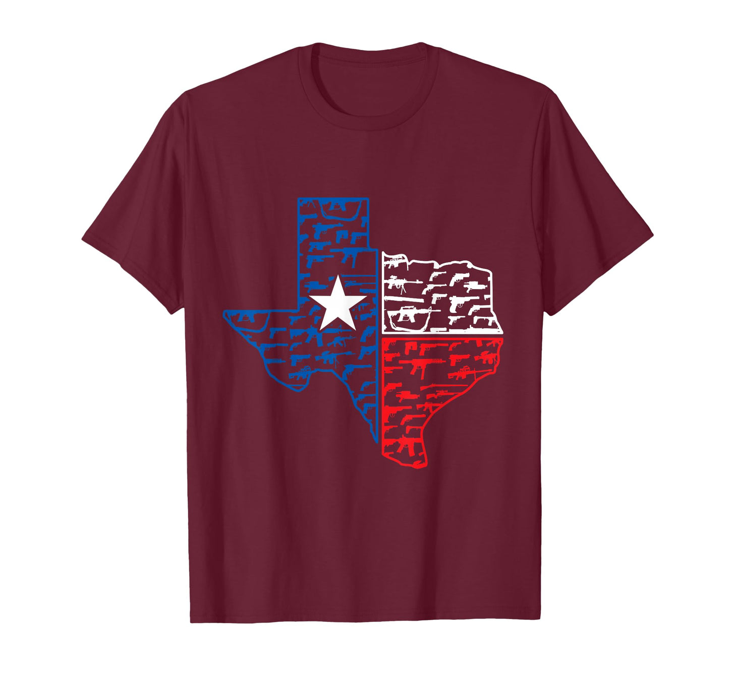 Weapons America Texan Flag Gift Texas T-Shirt