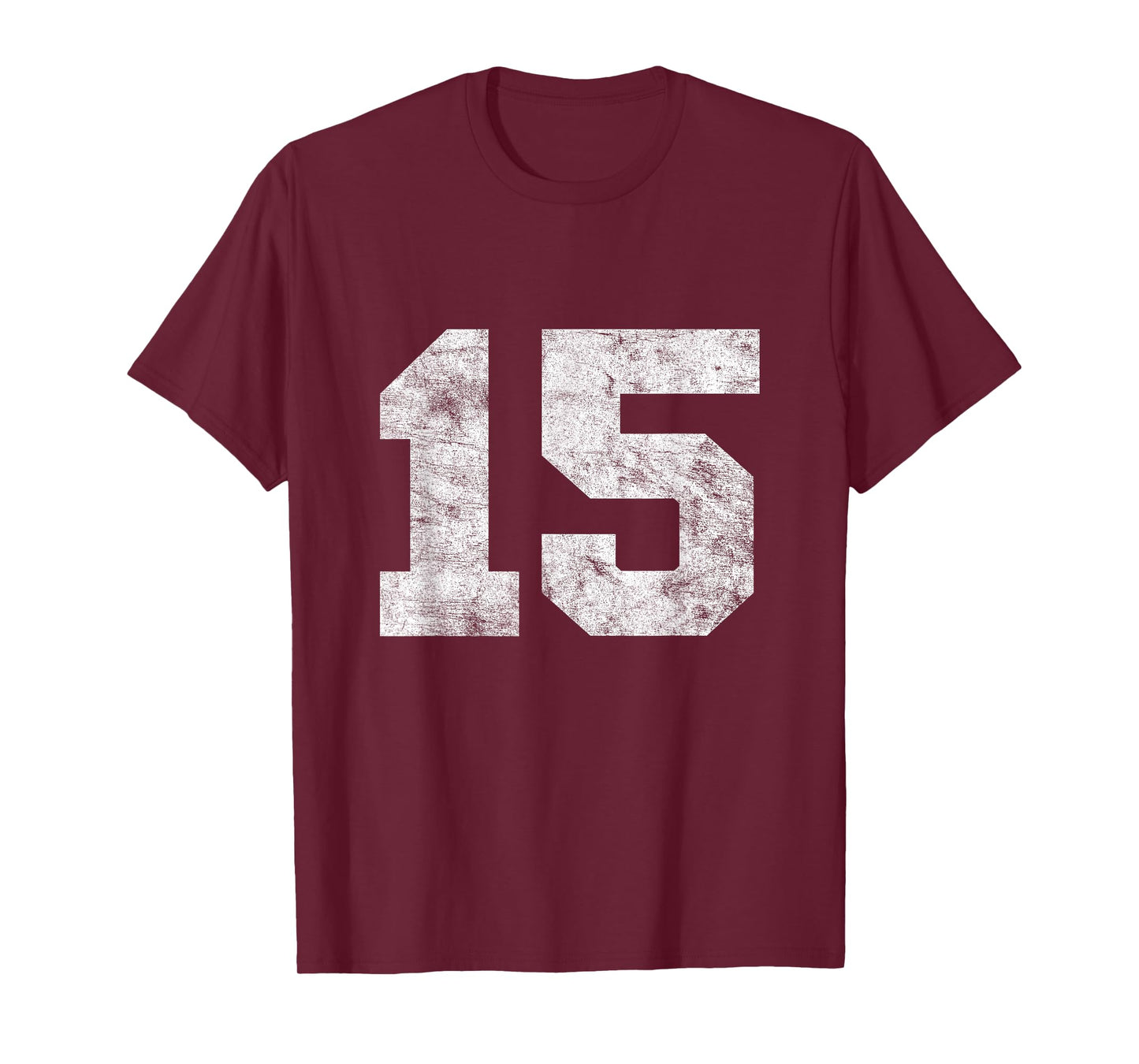 Vintage Lucky Number 15 Birthday Sports Player Team Athlete T-Shirt