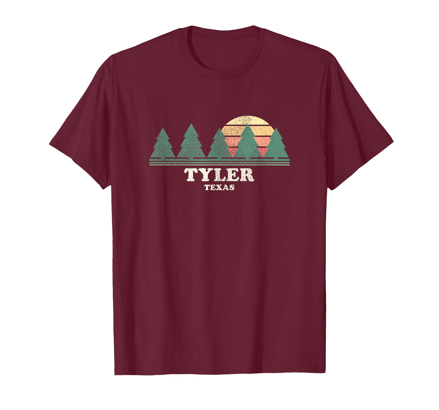 Tyler TX Vintage Throwback Tee Retro 70s Design T-Shirt