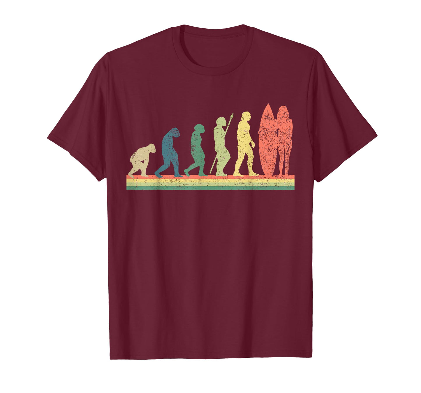 Surfing Surfboard Surfer Girl Retro T-Shirt