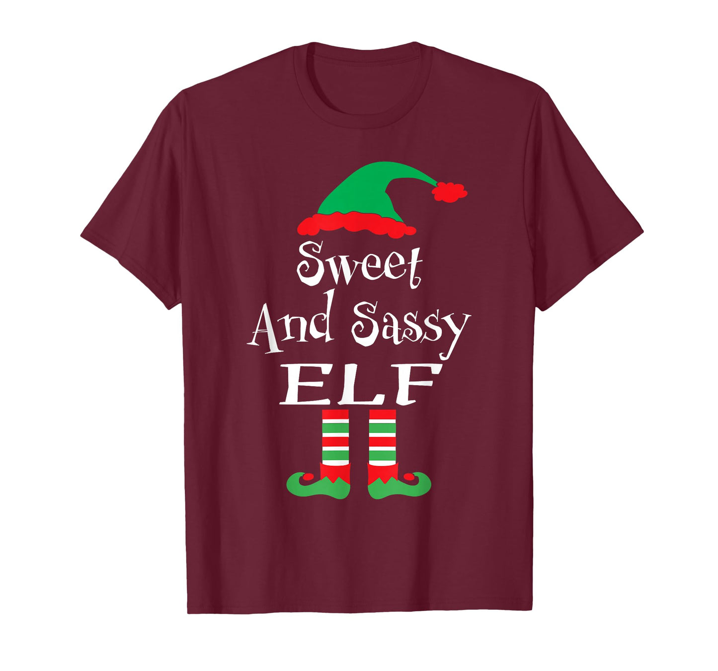 Funny Sweet and Sassy Elf Shirt Xmas Family Matching Youth T-Shirt