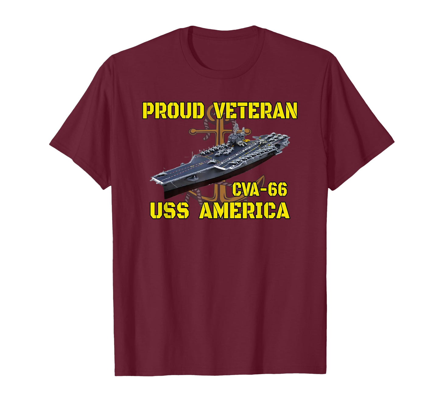 Aircraft Carrier USS America CVA-66 Veterans Father Grandpa T-Shirt