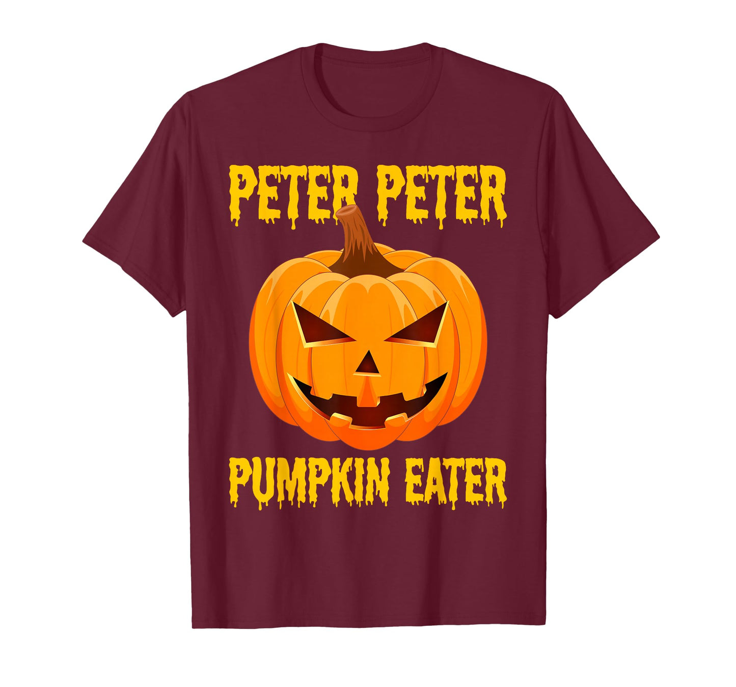 Retro Pumpkin Eater Halloween Ghost Men Couple Costume T-Shirt