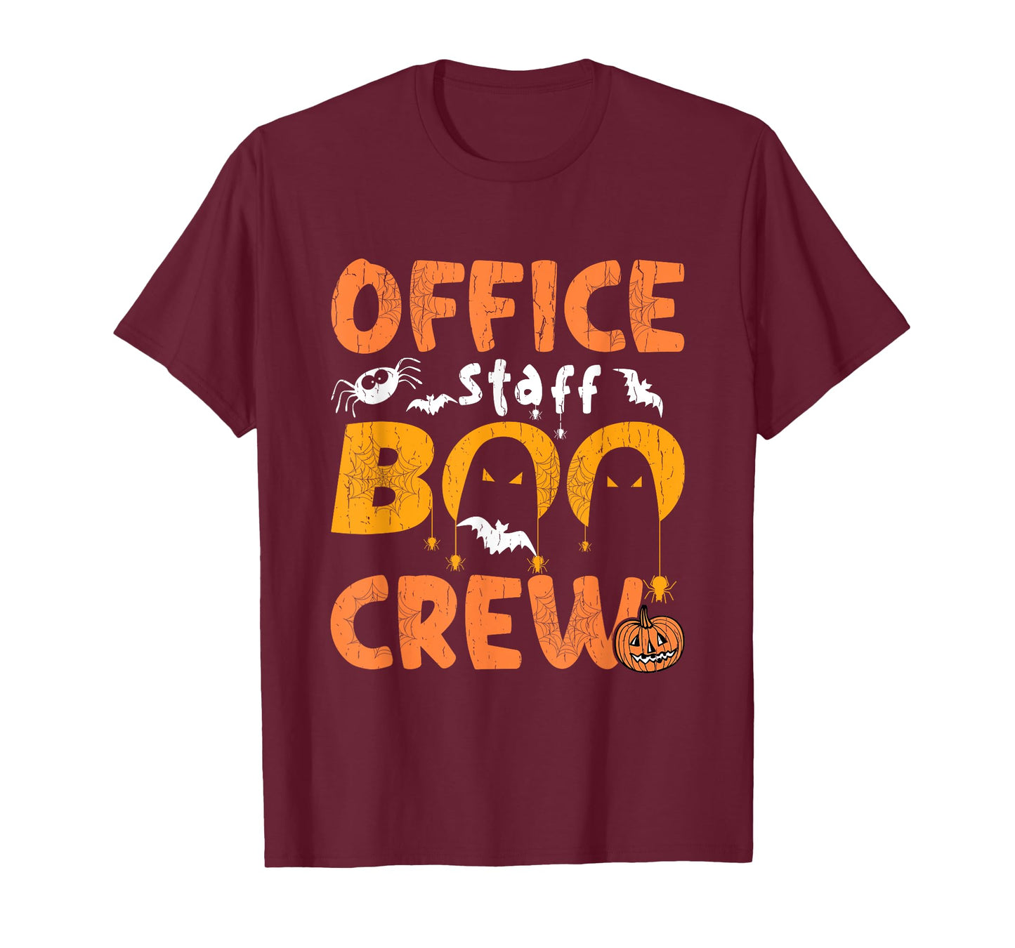 Office Staff Boo Crew Funny Halloween Matching Costume T-Shirt