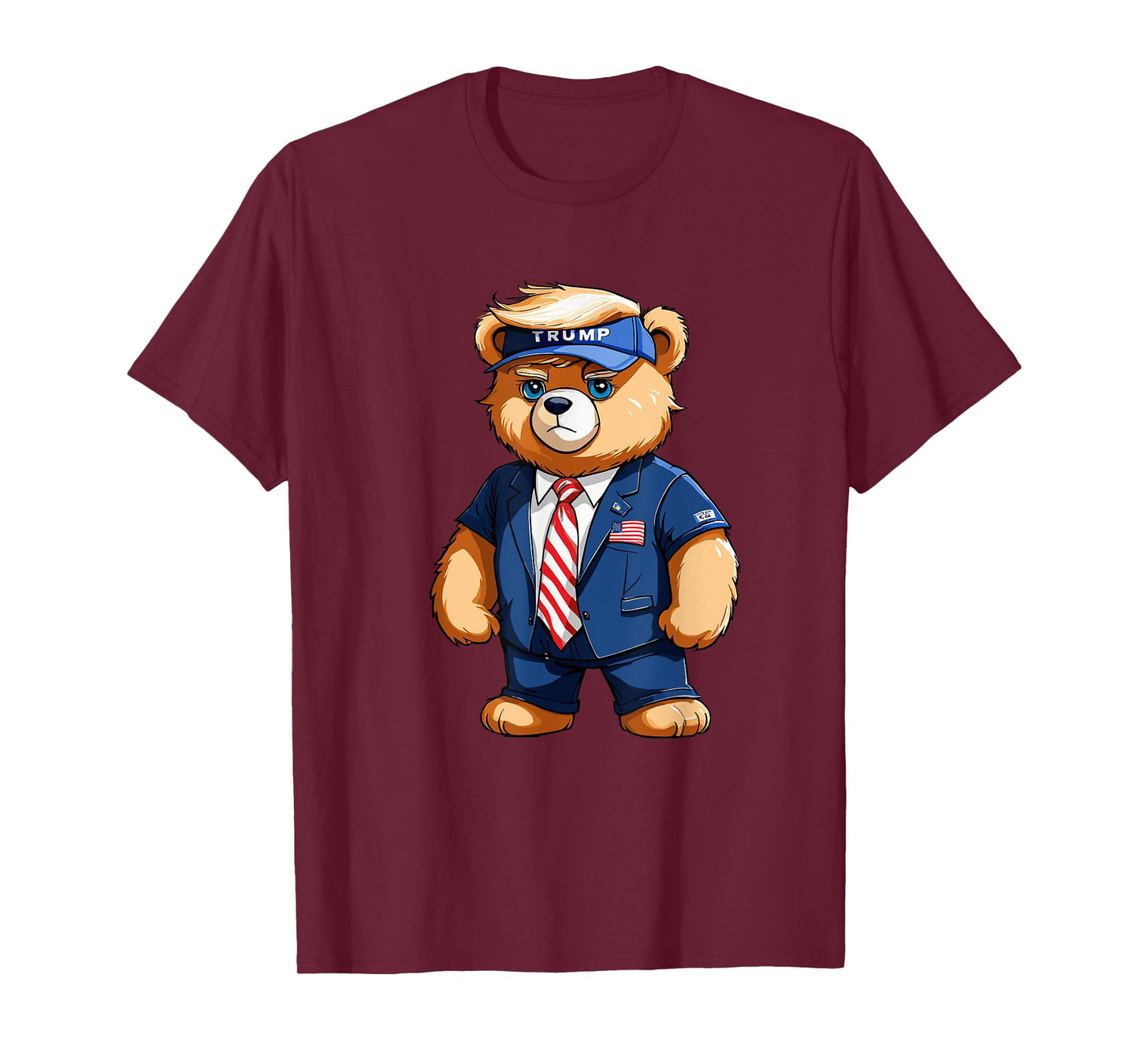 Trump Teddy Bear USA Flag Patriot Supporter T-Shirt