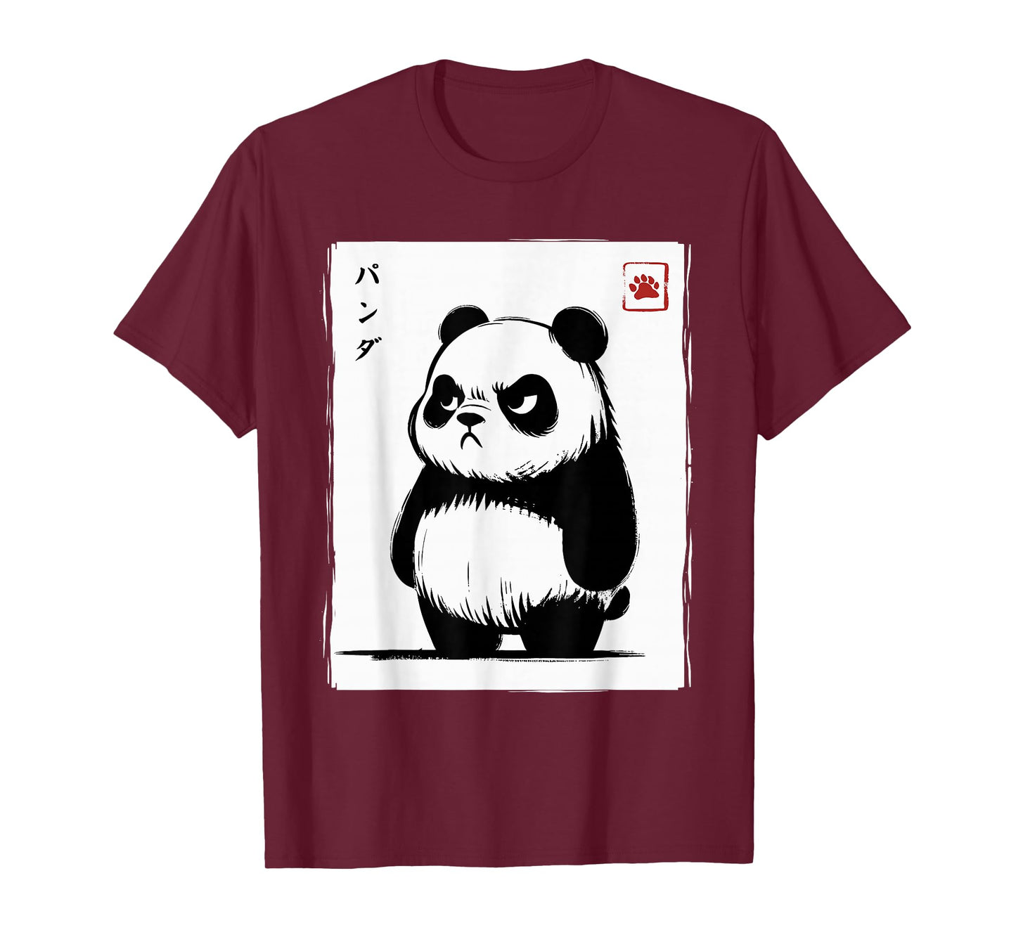 Kawaii Panda Ink Japanese Art Men Women Kids Funny Panda T-Shirt
