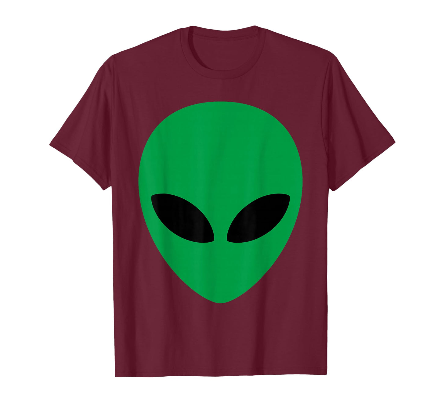 Alien Head Tshirt Green Alien Grey Shirt T-Shirt
