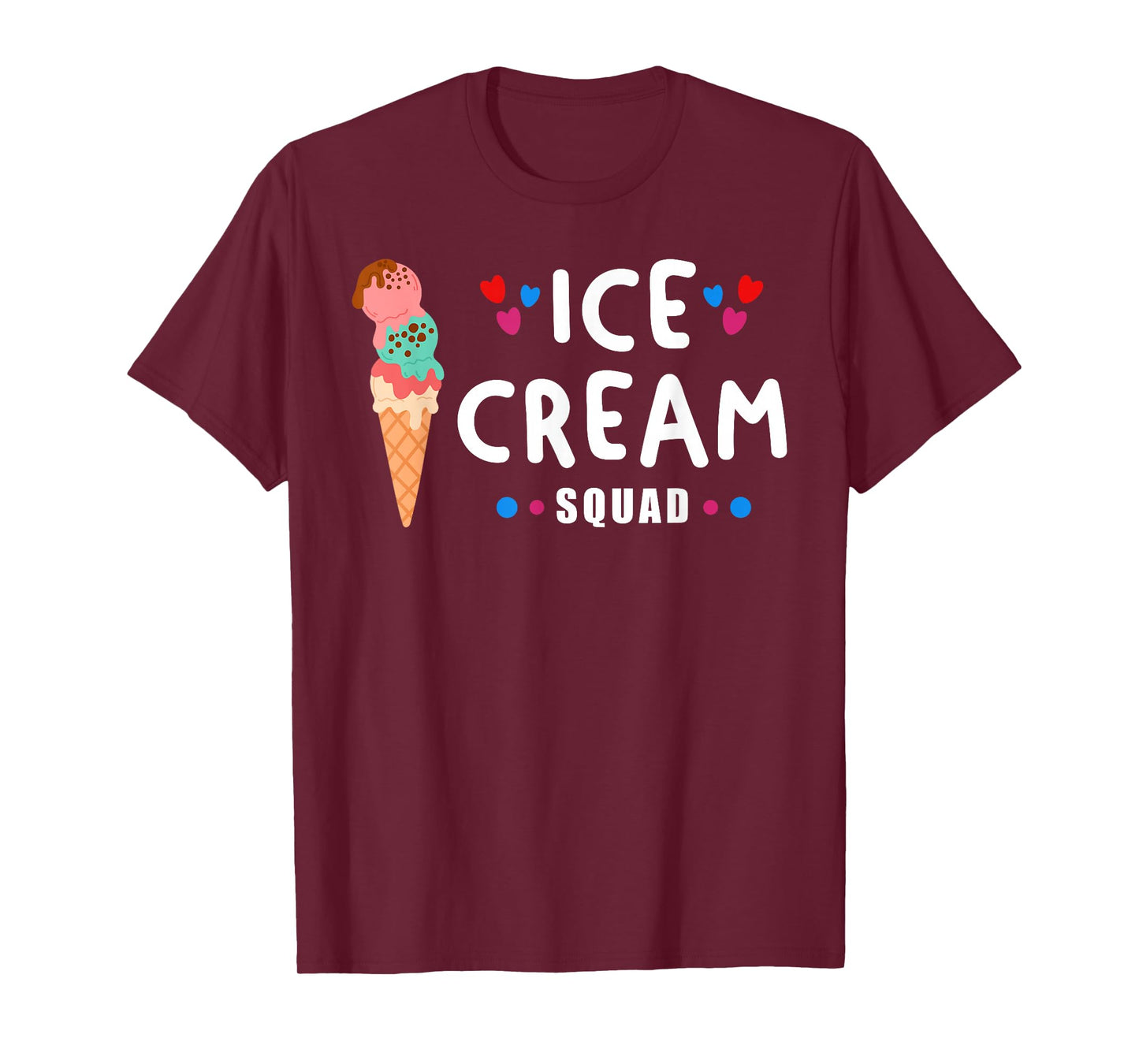 Ice Cream Squad Patriotism USA Flag American Pride T-Shirt