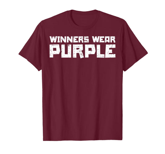 Team Sports Winners Wear Purple T-Shirt