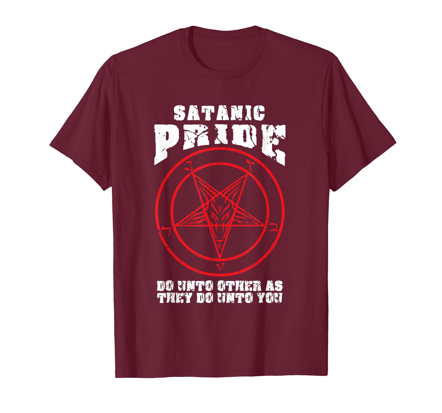 Satanic Pride Satan Satanism Saying Baphomet Devil Design T-Shirt