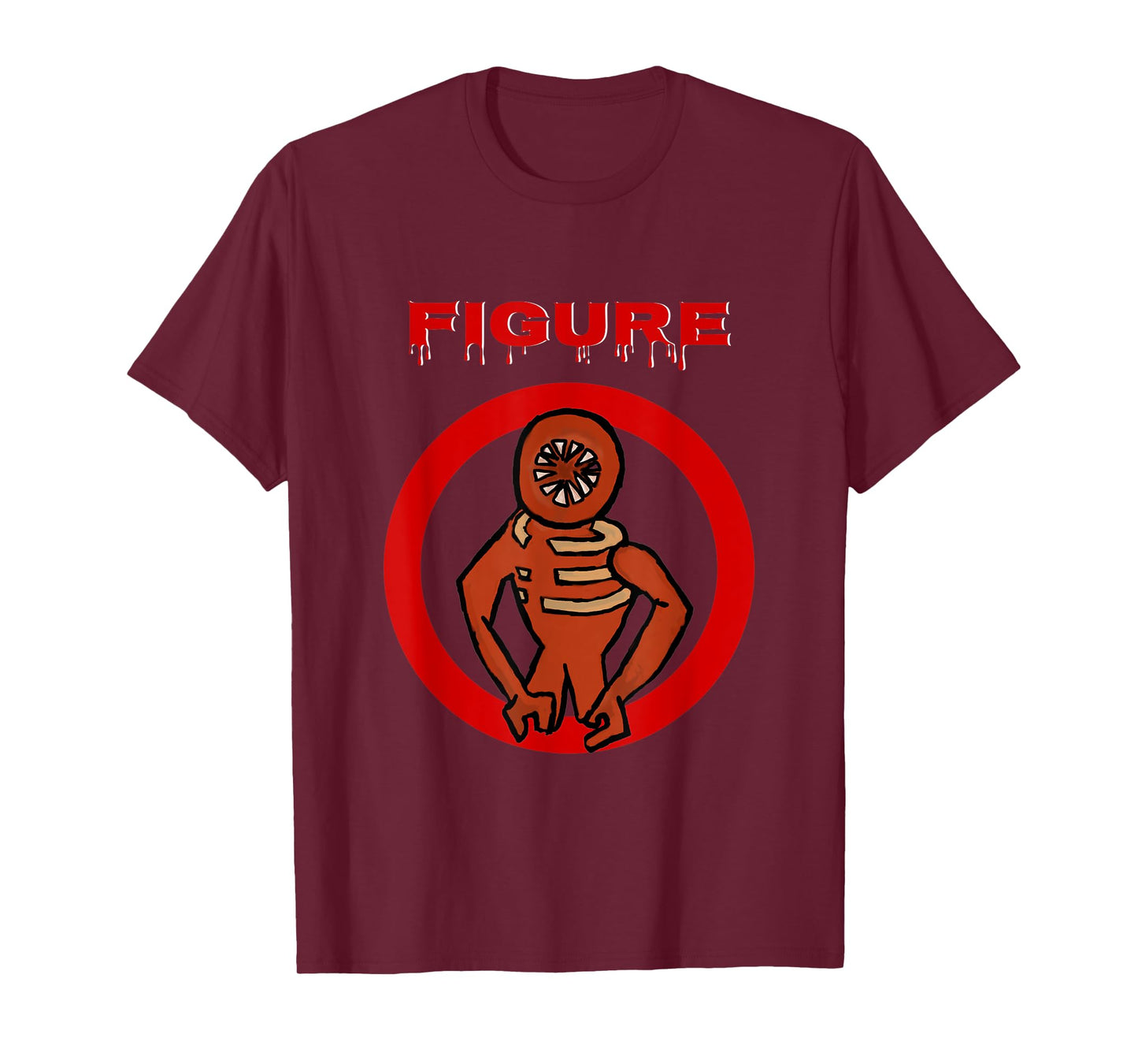 2022 Black Monster Horror Game Doors Figure T-Shirt Small