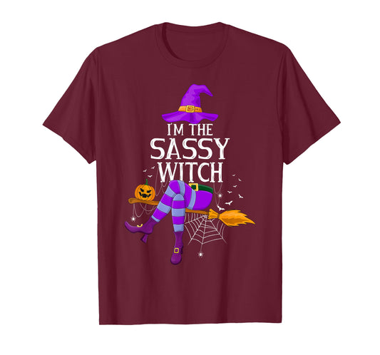 Family Matching Costume I'm The Sassy Witch Halloween T-Shirt