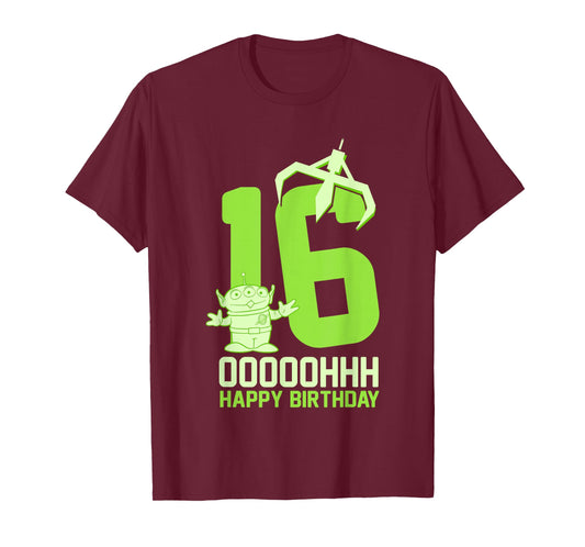Disney Pixar Toy Story Alien OOOOH Happy 16th Birthday T-Shirt
