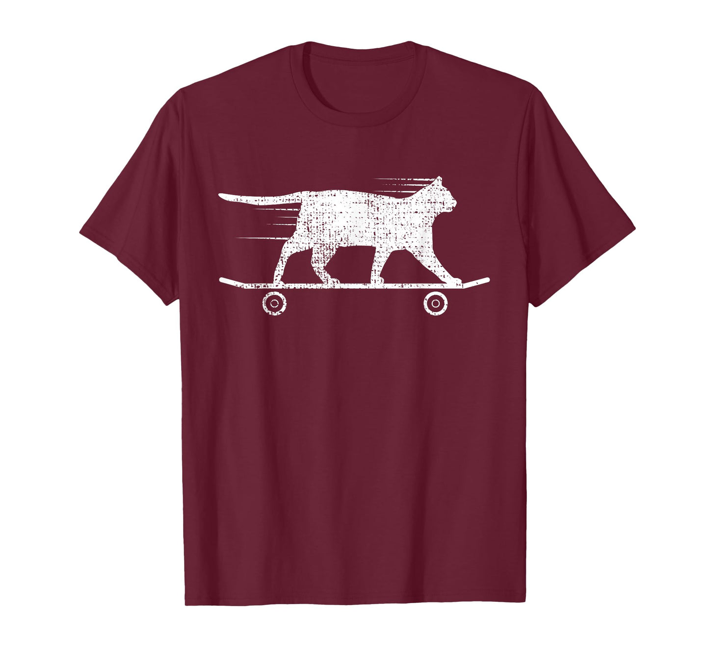 Skateboard Cat T-Shirt Kitten Tshirt Gift Tee Owner Lover T-Shirt