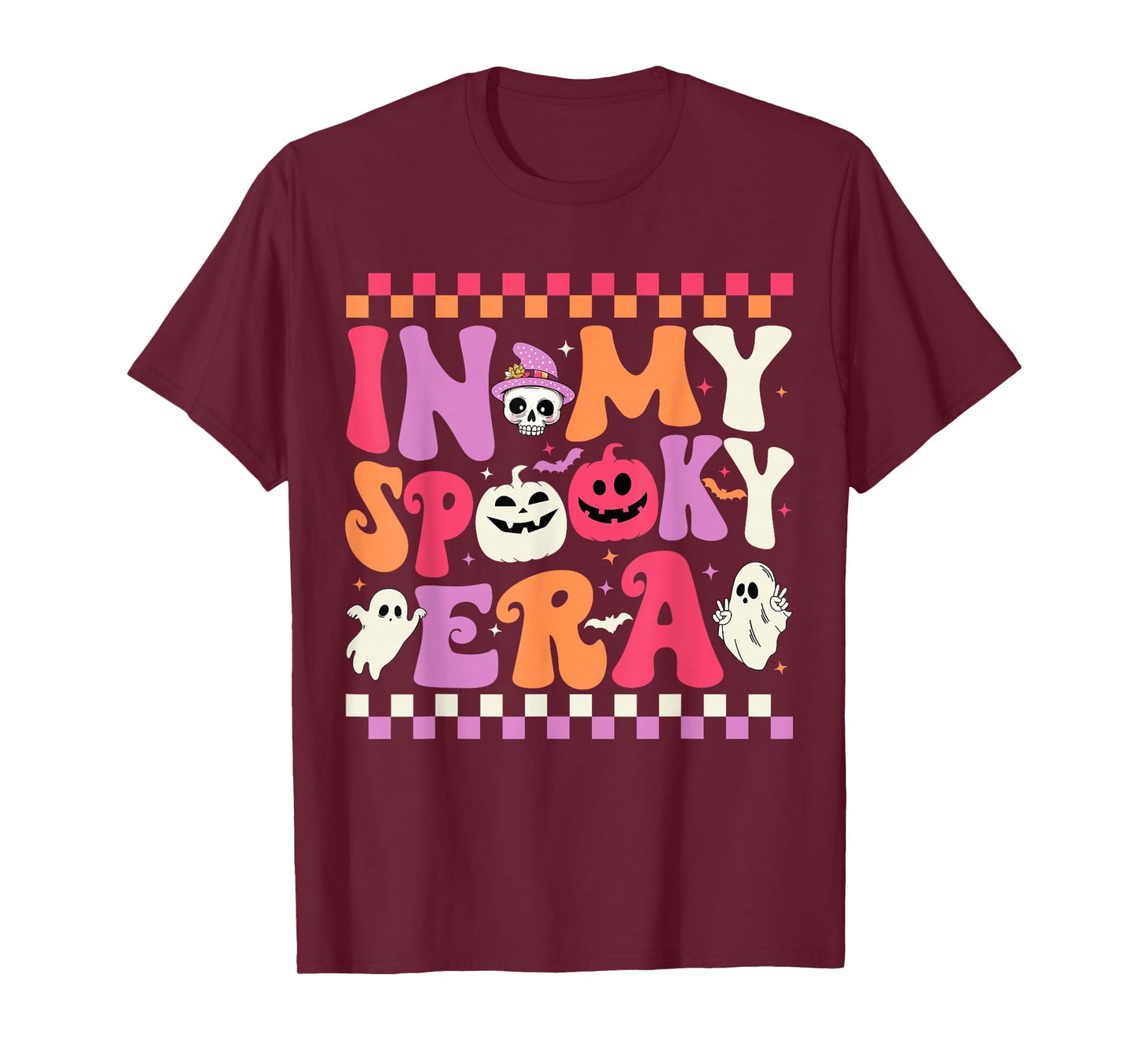 In My Spooky Era Halloween Ghost Groovy Hippie Halloween T-Shirt