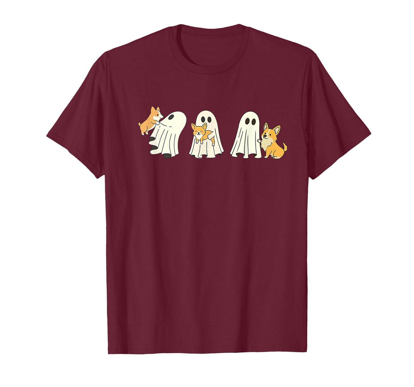 Corgi Dog Halloween Ghost T-Shirt