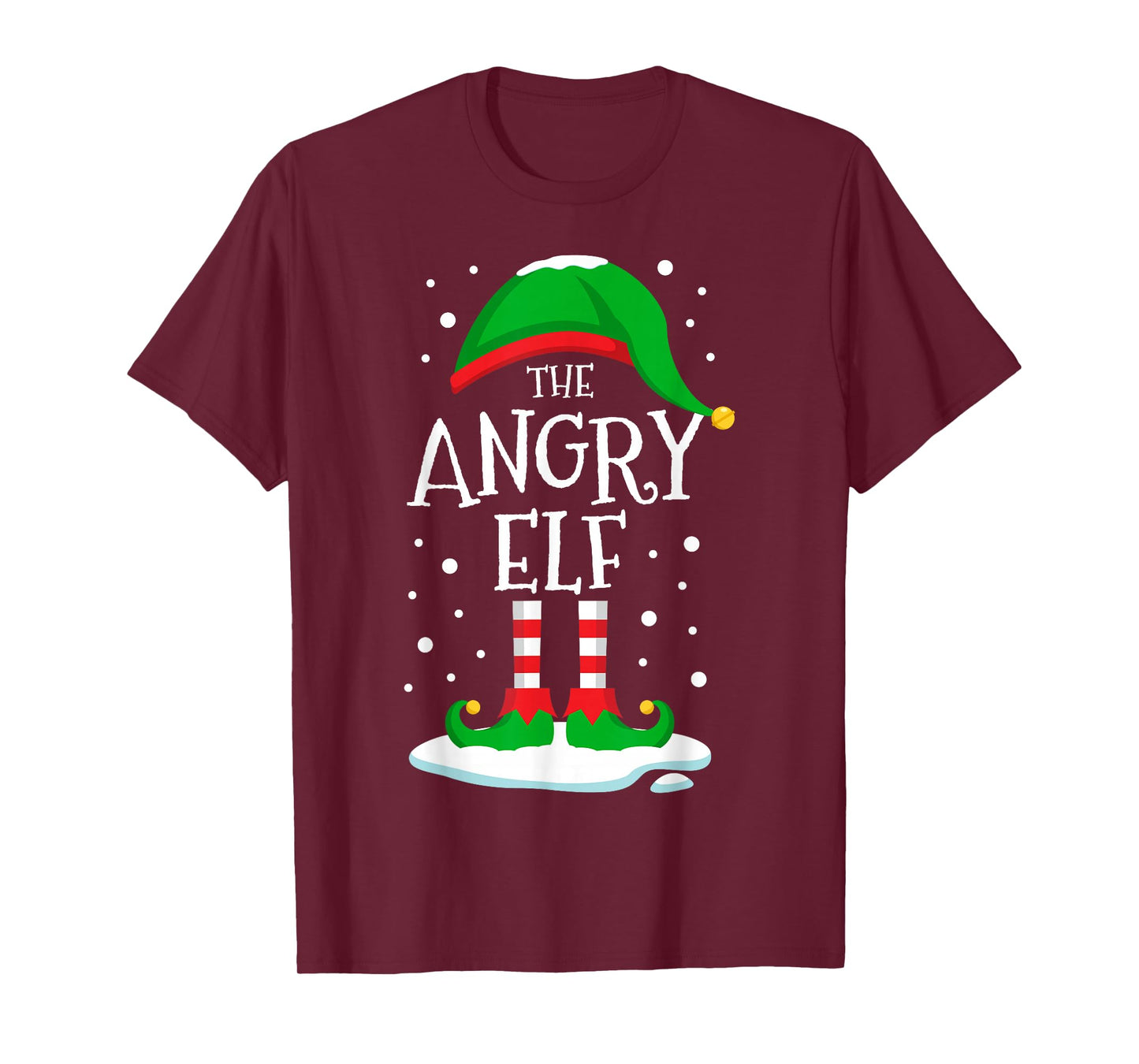 The Angry Elf Christmas Family Matching Xmas Group Funny T-Shirt