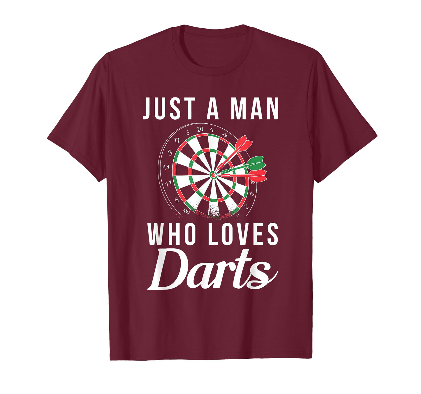 Just a Man who loves Darts Pub Dart Player T-Shirt
