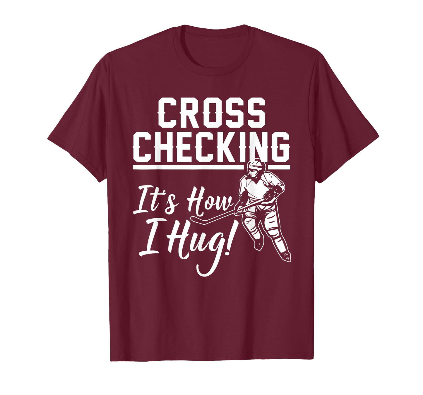 Funny Ice Hockey Gift For Kids Boys Girls Cool Game Player Short Sleeve T-Shirt
