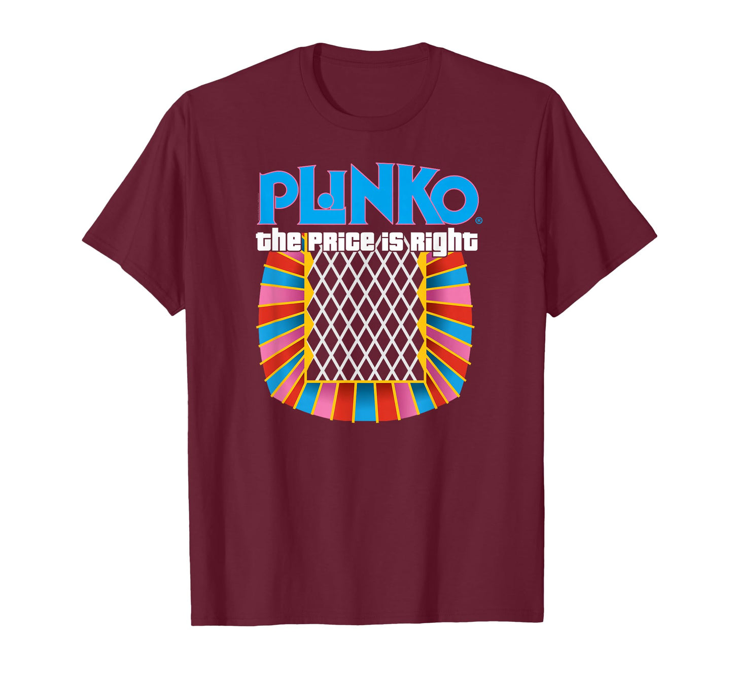 Price is Right Unisex-Adults Black Plinko T-Shirt, Small