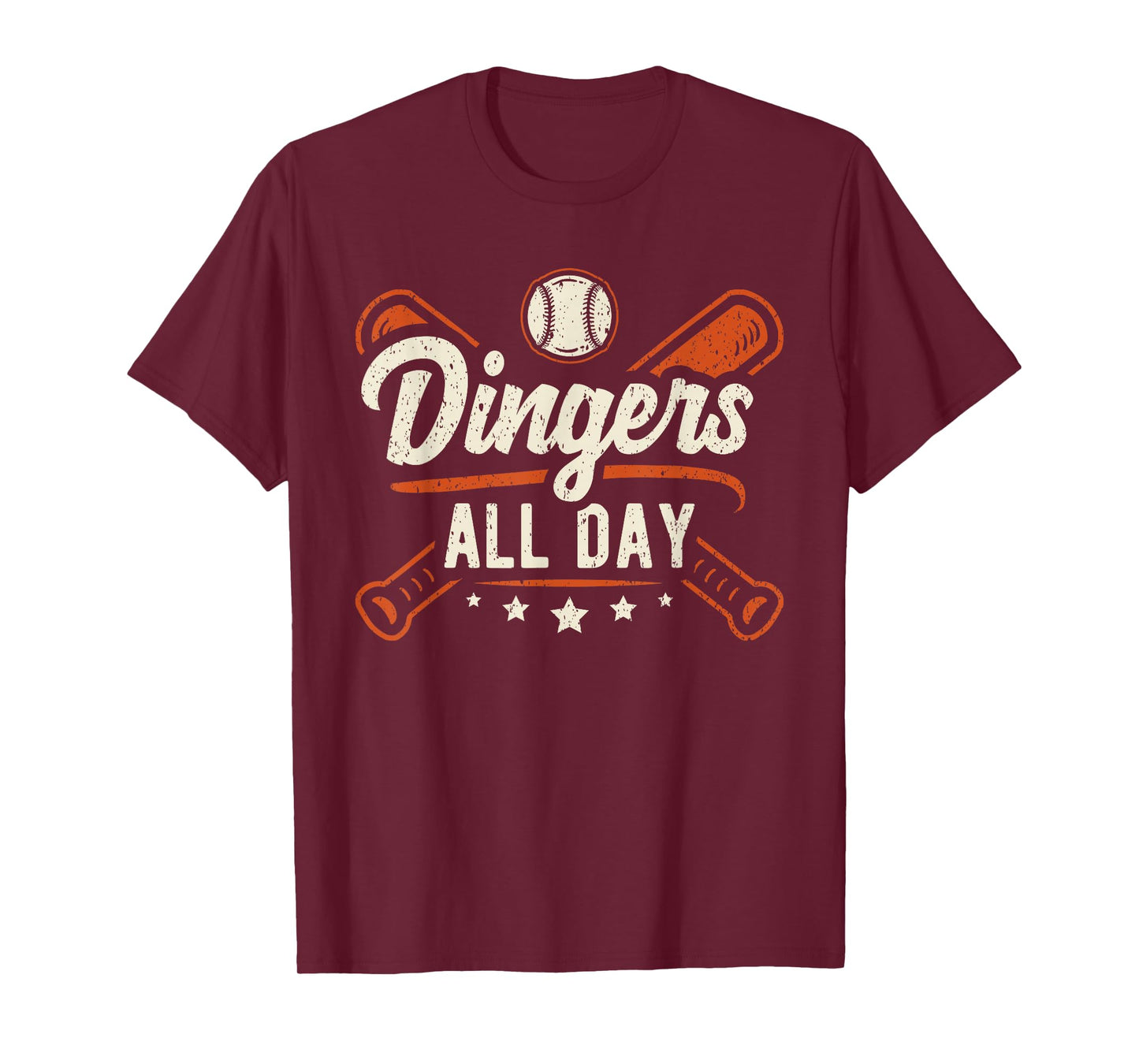 Home Runs Dingers All Day Baseball Home Run Dinger T-Shirt
