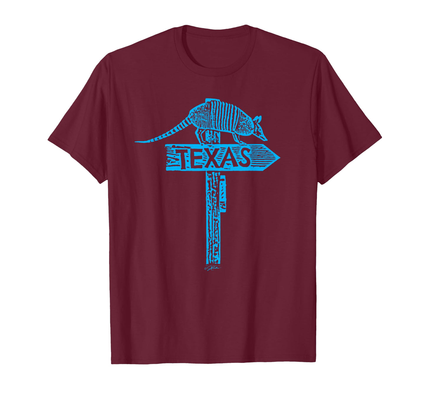 JCombs: Armadillo Texas Sign T-Shirt T-Shirt