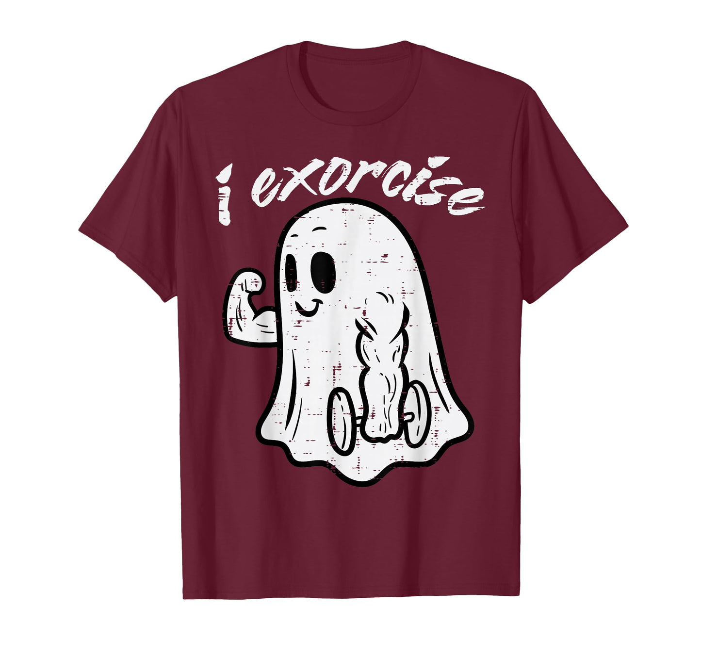 Halloween Exercise Ghost I Exorcise Gym Costume Women Men T-Shirt