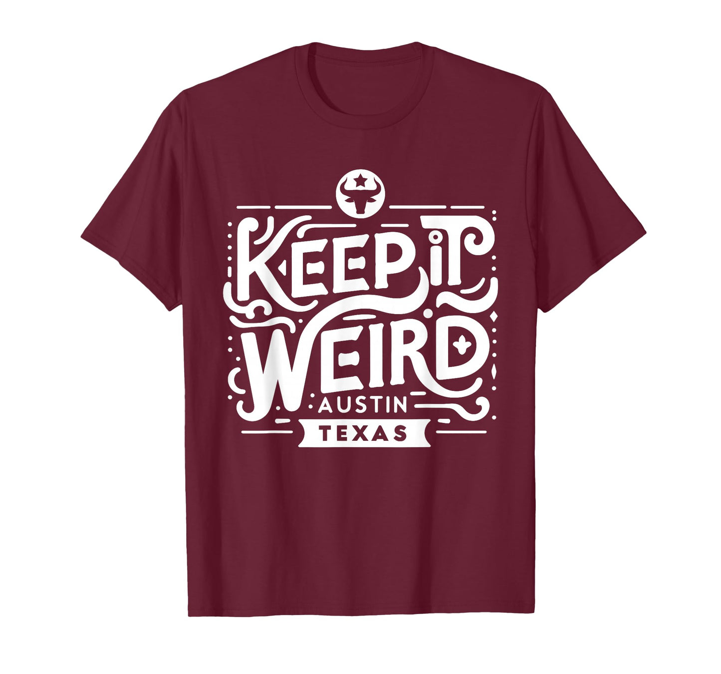 Funny for Austin Unicorns Keep Austin Texas Weird for Austinite Unisex-Adults Black T-Shirt