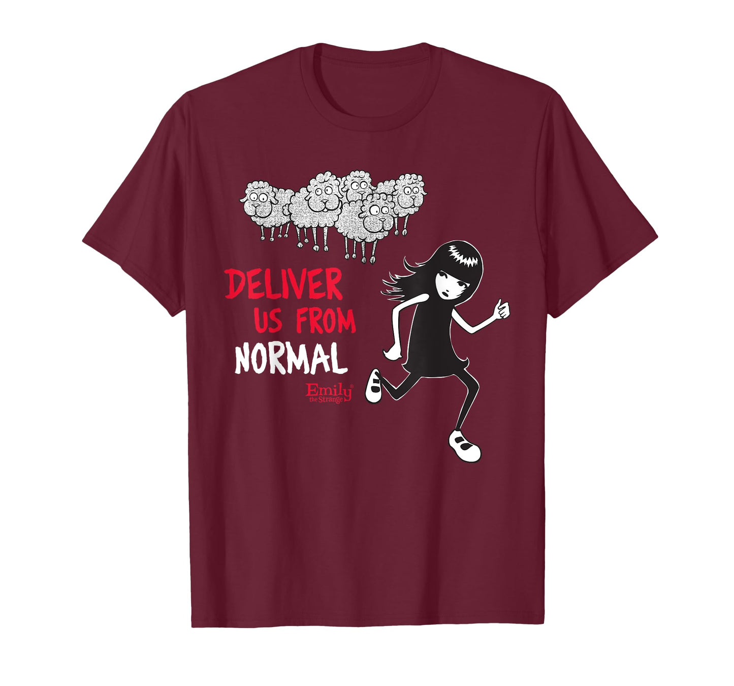 Emily The Strange Deliver Us From Normal T-Shirt