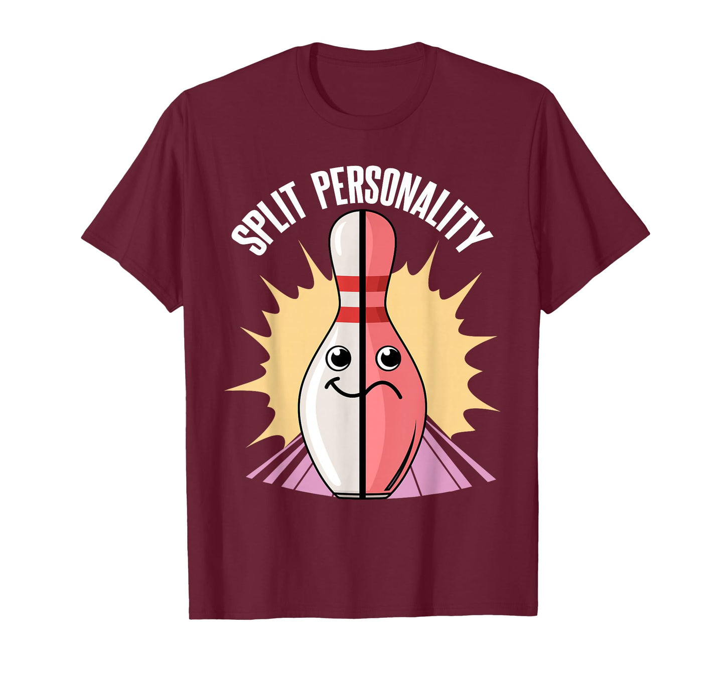 Split Personality Bowling Pin T-Shirt