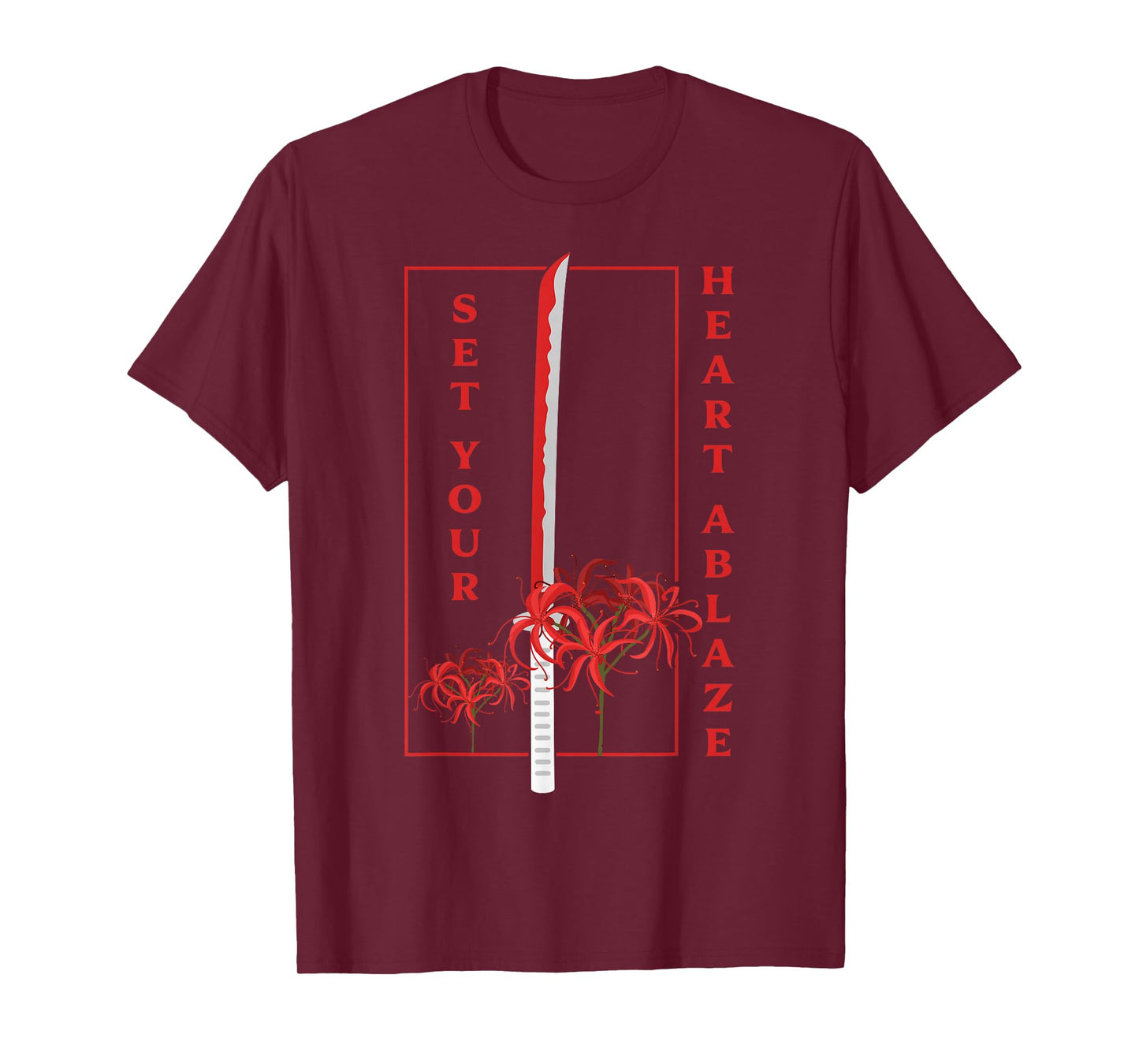 Japanese Spider Lily Soft Grunge Anime Aesthetic Flower T-Shirt