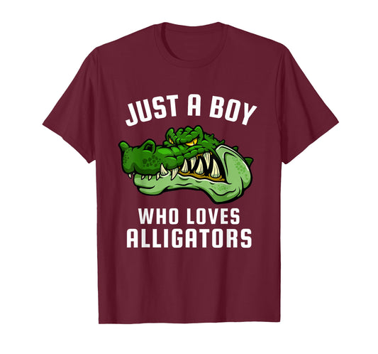 Just a Boy Who Loves Alligators T-Shirt