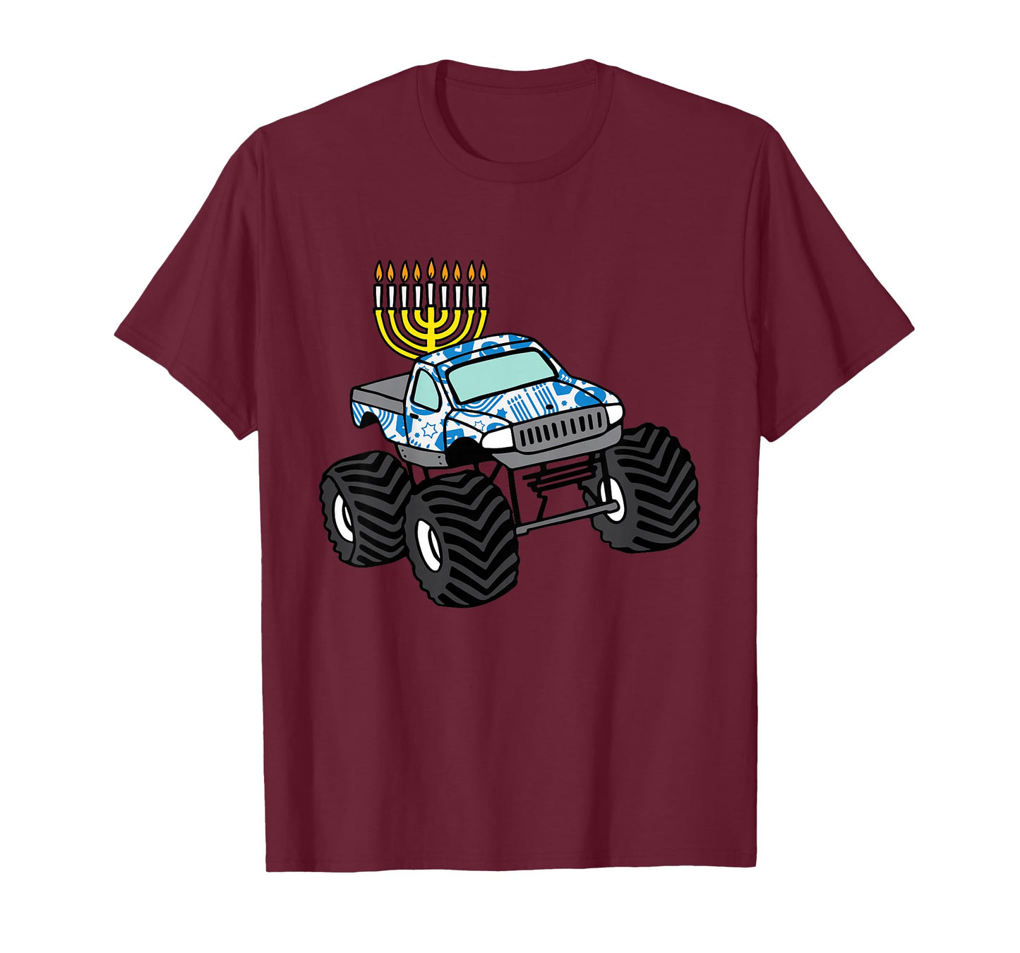 Kids Hanukkah Monster Truck Chanukah Jew Boys Kids Toddler Youth T-Shirt