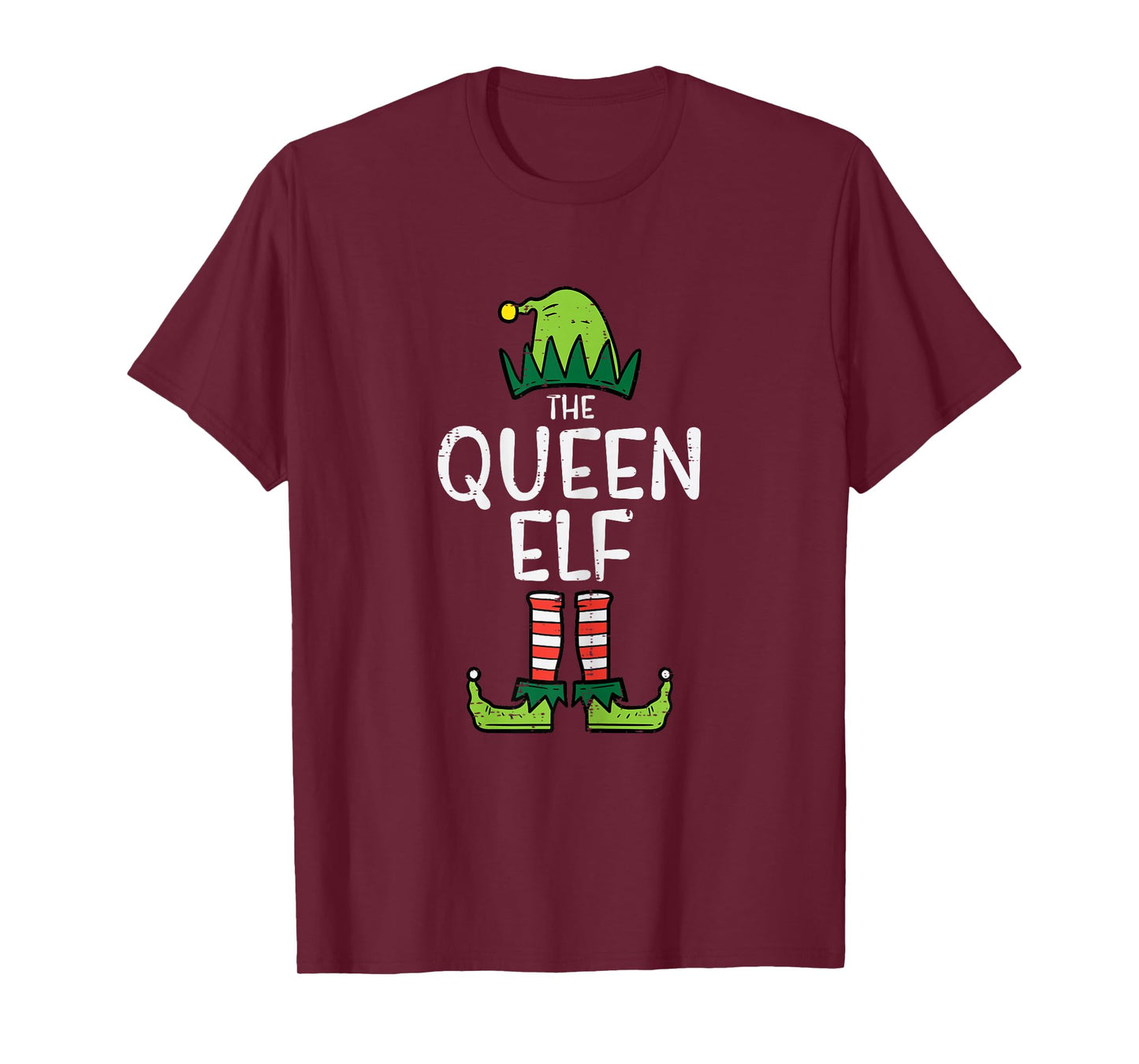 Queen Elf Xmas Matching Christmas Couple Women T-Shirt
