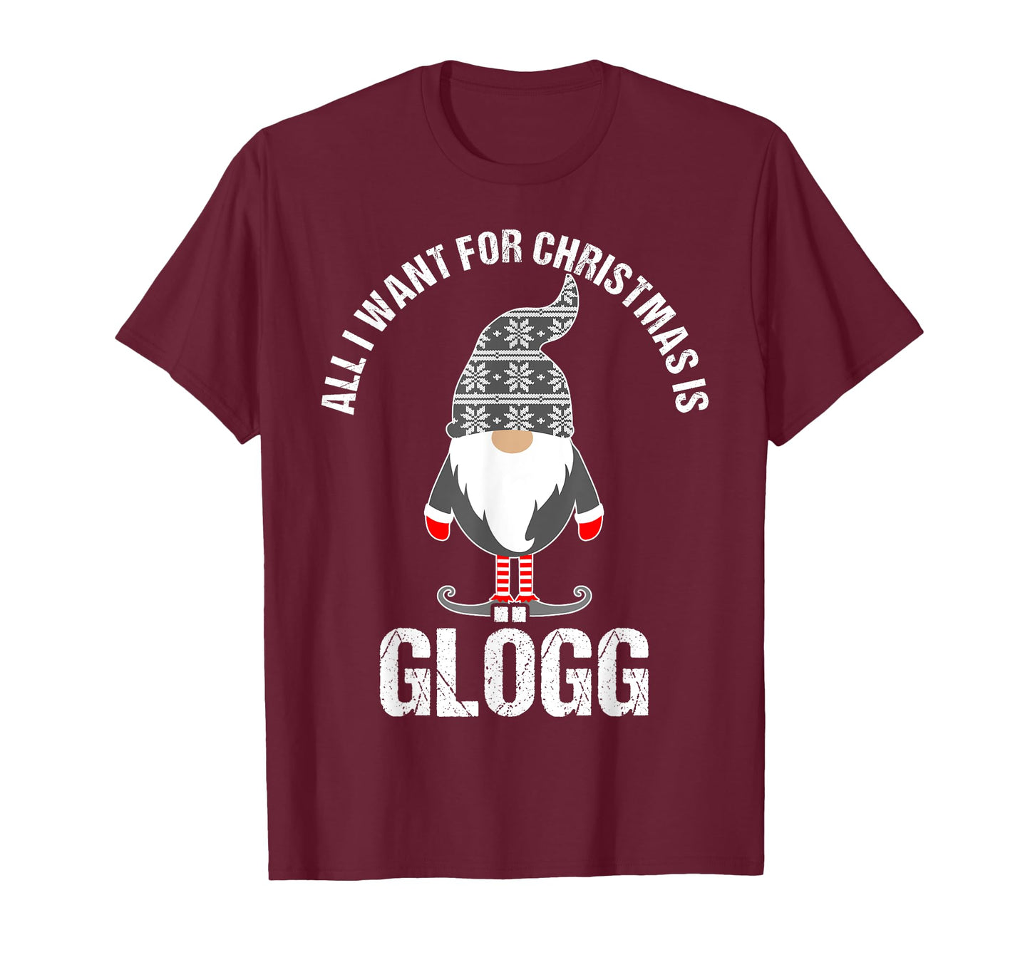 Scandinavian Glogg Tomte Christmas Drinking T-Shirt