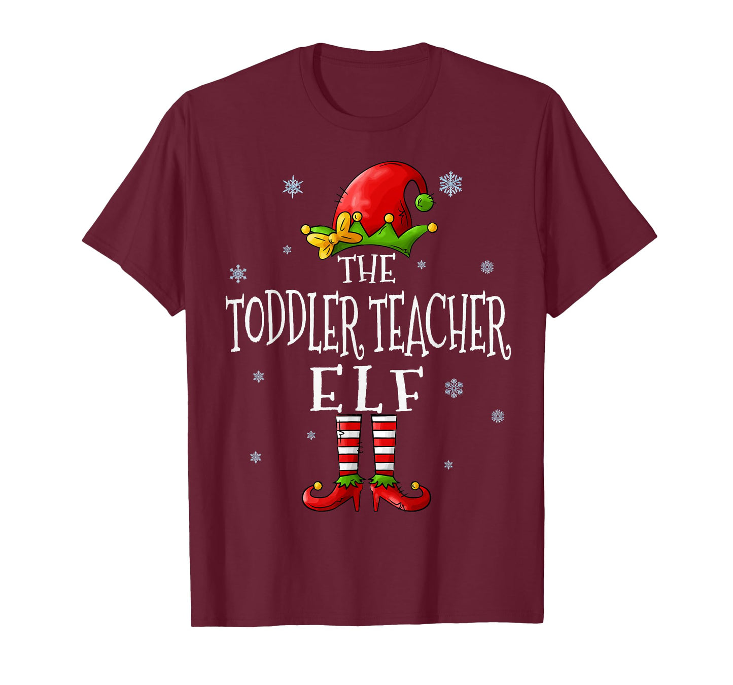 The Toddler Teacher Elf Squad Xmas Groupe Matching Christmas T-Shirt