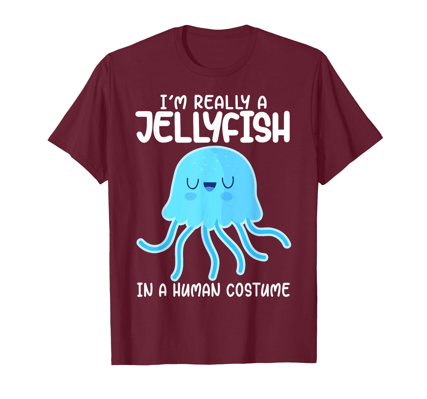 I'm Really a Jellyfish in a Human Costume Kids Halloween T-Shirt