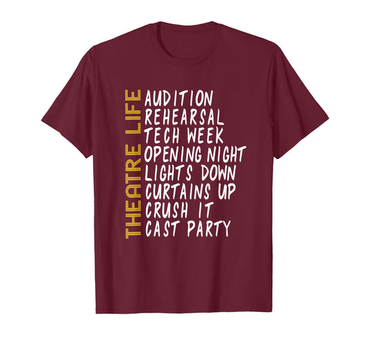 Theatre Gift Acting Thespian Play Director T-Shirt