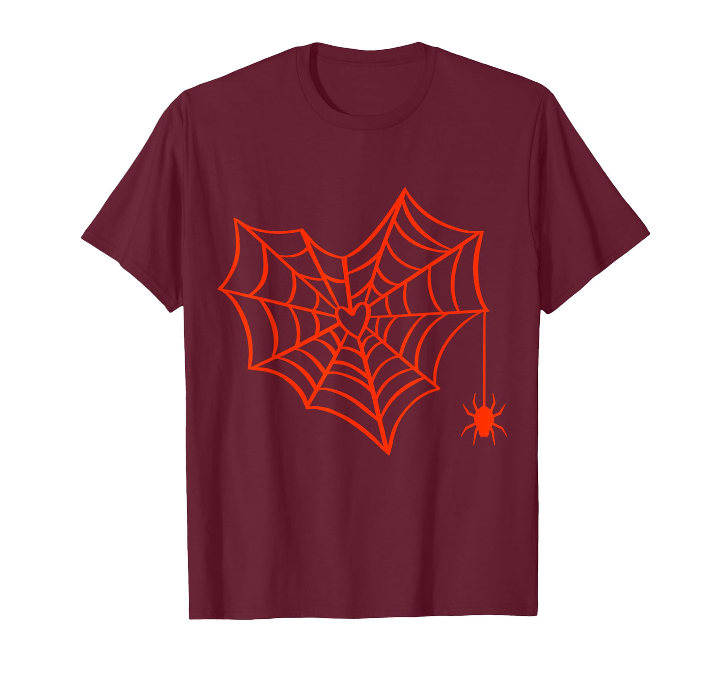 Halloween Spider Web Costume Cute Heart Spider Web Cobweb T-Shirt