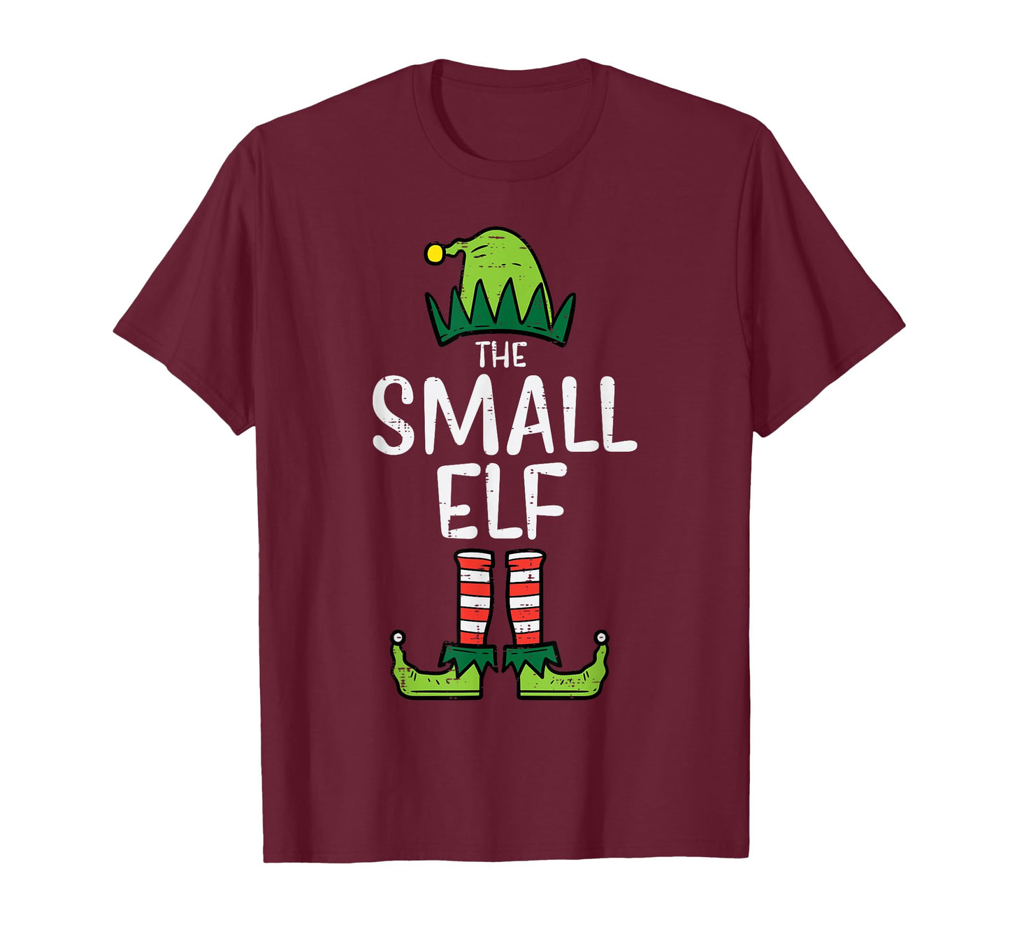 Small Elf Matching Christmas Pajamas For Family Toddler Kids T-Shirt